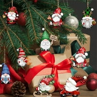 IOPQO Božićni ukrasi Božićni viseći ornamentni snježni božićni ukrasi za božićne ukrase Božićni ukrasi