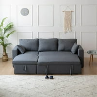 Kingway Furniture Gilli posteljina mješavina reverbilna mesta za spavanje u sivoj boji