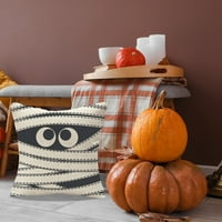 Yyeselk Halloween baca jastuk na poklopcima Gnome bundeve jastuk Crno narančasto hocus pokusni trik