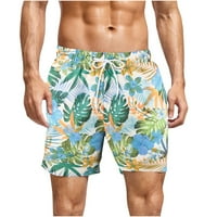 Muški Quick Suwi za kupanje Cvjetni print Povratnici na plaži Kratke hlače Dukserice sa džepovima Bazen