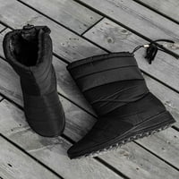 Audeban tople snježne čizme Ženske čizme, zimske srednje teleske čizme Vodootporne zimske cipele protiv