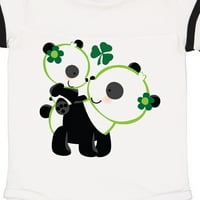 Inktastična irska panda mama i mladunče St Patricks Day Day Boy Boy ili Baby Girl Bodysuit