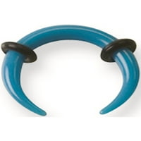 Dizajner ne metalni akril 12g u. ID neon čiste O-prstenovi plavi prstenik proizveden u Kini - poluwelry