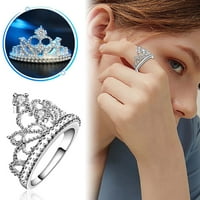 Hanxiulin Personalizirani poklon nakit Micro asfaltirani cirkon prsten Personalizirani prsten za valentinovo