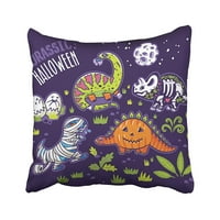 Super Halloween sa dinosaurusima likova Zombie Pumpkin Skeleton Mummy i smiješna jastučna kafići jastuk
