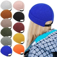FVWitlyh kapice za žene i žene na otvorenom na otvorenom pune boje pletena pamučna šeširna krema za
