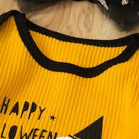 Auroural Halloween Baby odjeća za djecu Dječje djevojke Halloween smiješno ispis neto pređe haljine