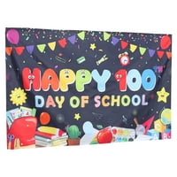 Povratak u školsku dekoraciju 100. dan povratne pozadine u školskoj zabavi