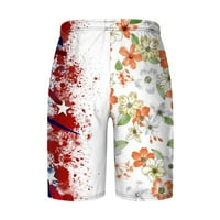 Safuny muške kratke hlače na plaži sa džepom ljetna prodaja kravata boja cvjetni patchwork elastični