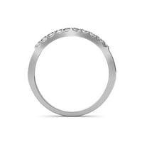 Peridot i dijamantni zaručnički prsten i set za vjenčanje 1. CT TW u 14k bijelo zlato .Size 8.0