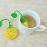 Farfi čaj za čaj u obliku limuna otporan na toplotni otporni na toplotni silikonski labav list filter