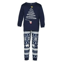 Božićne pidžame za porodično podudaranje setova roditelj-dijete Attire Christmashithomewear Okrugli