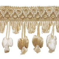 Vrijednost dvorišta bjelokosti, pješčana Imperial II luk resel Fringe stil NT Boja: Seashell -