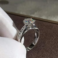 Toyella Fashion SI CLAW CUBIC ZIRCON CRYSTAL prsten Rose Gold US 10