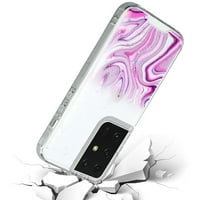 Za Samsung Galaxy S Plus S Plus Vogue Epoxy Glitter Hybrid Custom poklopca - Pink Galaxy