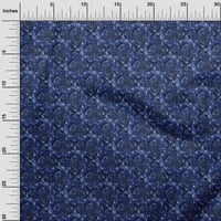 Onuone pamučne svilene plave tkanine teksture zanata za izradu dekora tkanina tiskana pored dvorišta