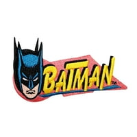 Retro Batman Comics Crusader Logo DC Kids Superheroro Iron-on Applique Patch