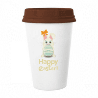 Sretan Uskršnji festival jaje šalica kava pijenje za piće Kejtery CEC CUP poklopac