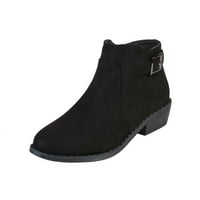 Ženske antilop čizme za gležnjeve Vintage casual cipele crna veličina 8.5