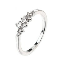 Cara Lady circon prsten sa punim dijamantnim ženskim prstenom modnim temperamentom dijamantskih nakita