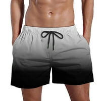 Znojenje muškarci Ležerne prilike modne gradijentne šorc sa džepovima Elastične hlače na plažima od