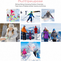 Gai Kids skijalice - Snowboard rukavice Dinosaur uzorak vodootporne vjetroelektrane, zimske rukavice
