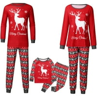 Brilliantme Family Pajama Božićno podudaranje postavljene jelene za spavanje Hlače tata mama djeteta