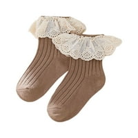 Lizxun Toddler rebrani par čarapa, laciranje rub elastične manžetne manžetne