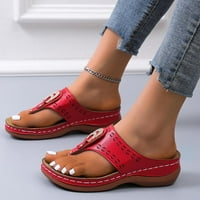 RUZIYOOG sandale Žene Ljeto Udobne klinove papuče Žene nose debelu dnu Ležerne prilike sandale za plažu