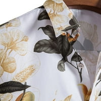 Muške ljetne casual havajske majice modni cvjetni tisak kratkih rukava kratke majice Brzi suhi vrh na