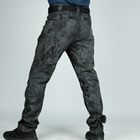 Voncos muške velike i visoke teretne pantalone - Istezanje vanjskog više džepova casual fitness opuštene