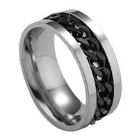 Jednostavan prsten osjetljiv prsten za prste od nehrđajućeg čelika Nakit Creative Ring modni prsten za muškarce