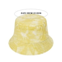 Ociviesr kašika Pakirana plaža Muška bočna šešira Ljetna dvostruka kravata Dye Hat Sunce oprane žene