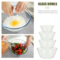 Clear Staklena voćna salata zdjela jaje pobuna za kupanje multifunkcionalne staklene posude