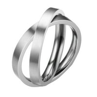 Miyuaadkai prstenovi za muškarce ukras prsten Nekomprimirani ženski vječni i angažovani prsten zvoni
