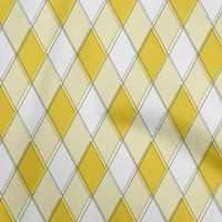 Onuone pamuk poplin žuta tkanina Argyle quilling potrošni materijal Ispiši šivanje tkanine sa dvorištem