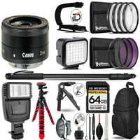 Canon EF F STM objektiv - Video kit + Slave Flash + Monopad - 64GB paket dodatne opreme