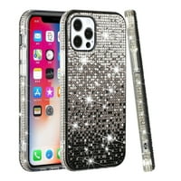 Za Apple iPhone pro Glitter Bling ultra tanki TPU Sparkle Diamond rhinestone sjajni poklopac Crystal