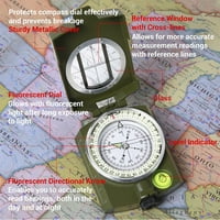 Elbourn Vojna konstata za sjećanje na lenzioning, ruksak preživljavajući kamp kompas za kamp planinarenje