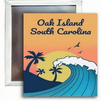 Ostrvo Hrast South Carolina Suvenir 2x3 Frižider magnetni valni dizajn