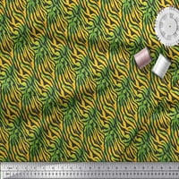 Soimoi zelena poliester Crep tkanina tigar životinjskih koža otisak šivanja tkanine širine