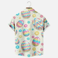 Uskršnja zeko jaja univerzalne muške ženske majice izdržljiva šala tee majica za unise dječaka