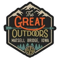 Matsell Bridge Iowa The Great na otvorenom dizajn frižider magnet