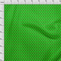 Onuone pamuk fle zelena tkanina vesela božićna tkanina za šivanje tiskane ploče od tiskane od dvorišta