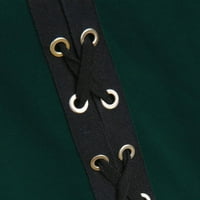 Ženska modna casual mrežica zupčani kravata traka za čipku Dugme Dugme LEGEL LEPEL Džep za ispis Top