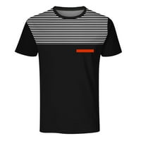 Cikeobv majice za majicu Muške modne majice kratki rukav Crewneck Mišićna vježba košulja pamučna majica
