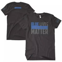 Plavi živi važni mušku majicu crna dvostrana - srednja