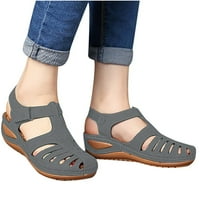 Clearića ženske sandale Ljetne modne casual sandale ravne cipele s punim bojama