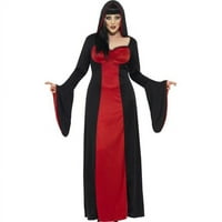 Smiffys Crvena tamna zaslužnica kostim s haljinom i kapuljačom