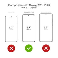 Razlikovanje Clear Clear Otporno na hibrid za Galaxy S Plus 5G - TPU branik Akrilni zaštitni ekran za